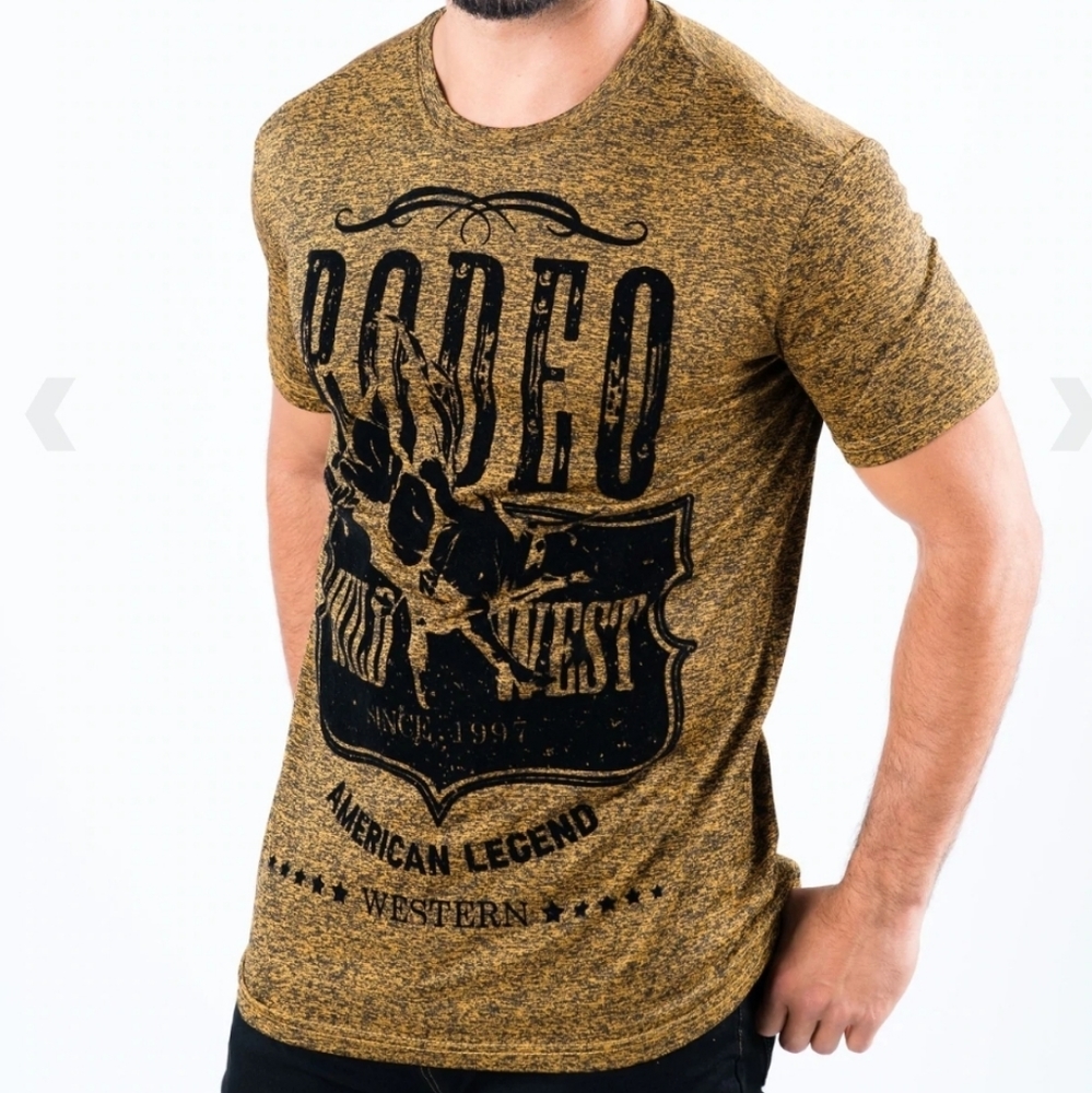 MEN'S RODEO QUICK DRY GOLD SHORT SLEEVE T-SHIRT